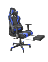 SILLON GAMER NEGRA CON AZUL