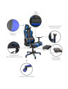 SILLON GAMER NEGRA CON AZUL