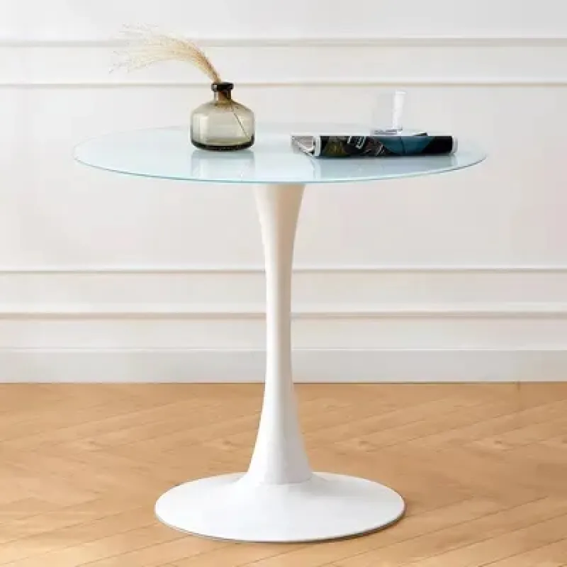 MESA VIDRIO CECILIA 80CM DIAMETRO