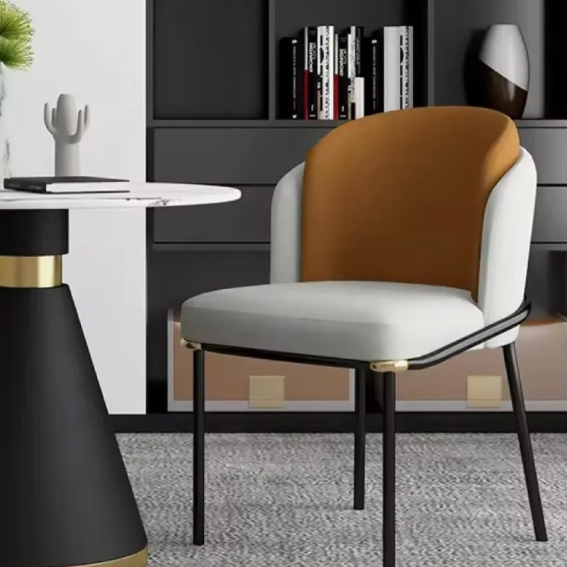 SILLA VISITA EMMA COLOR NARANJA/GRIS