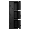 CASILLERO METALICO SALVADOR 6 PUERTAS NEGRO