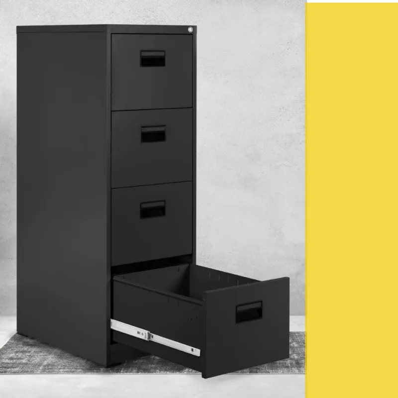ARCHIVADOR FELIPP PRO  4 GAVETAS IMPORTADO NEGRO