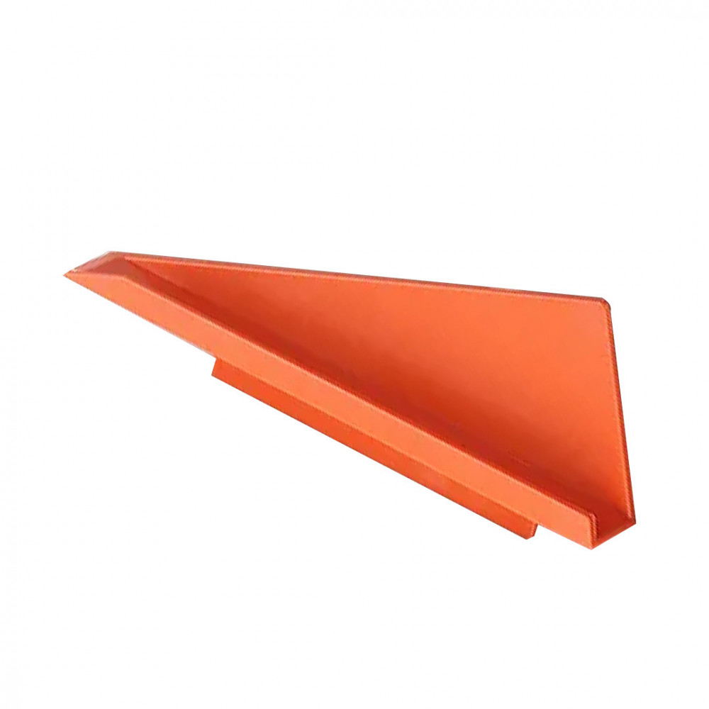 AGARRADERA TRIANGULAR PLASTICA DERECHA EN COLOR NARANJA DE 13 CM