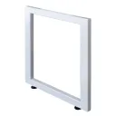 SOPORTE RECTANGULAR EN TUBO DE 2X1 COLOR BLANCO 60 ANCHO X 71.5