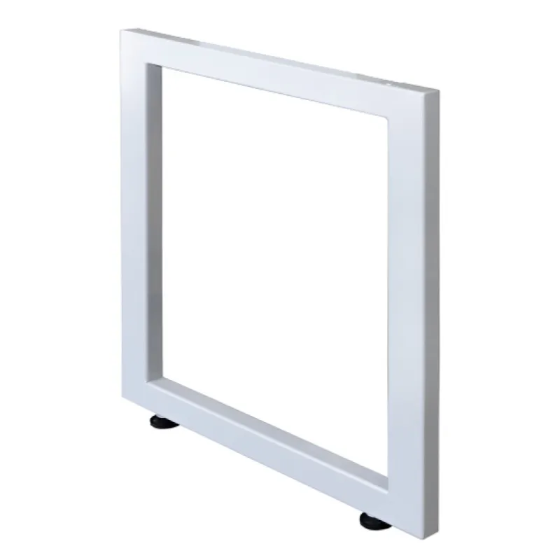 SOPORTE RECTANGULAR EN TUBO DE 2X1 COLOR BLANCO 60 ANCHO X 71.5