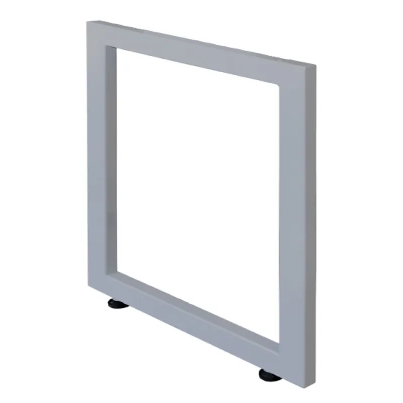 SOPORTE RECTANGULAR EN TUBO DE 2X1 COLOR GRIS 60 ANCHO X 71.5