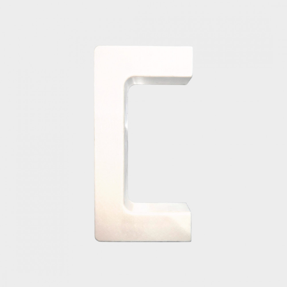 AGARRADERA PLASTICA TIPO U COLOR BLANCO 16 CM