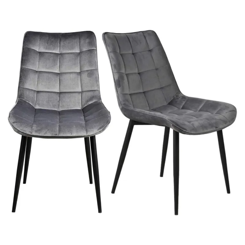 SILLA CAYETANA COLOR GRIS OSCURO