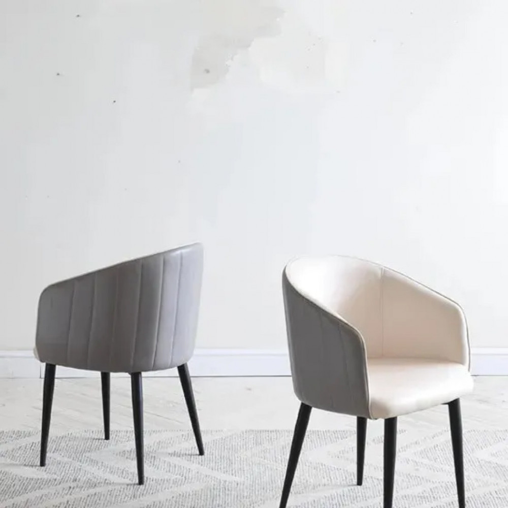 SILLA MARSELLA EN COLOR BLANCO CON GRIS