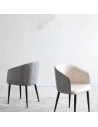 SILLA MARSELLA EN COLOR BLANCO CON GRIS