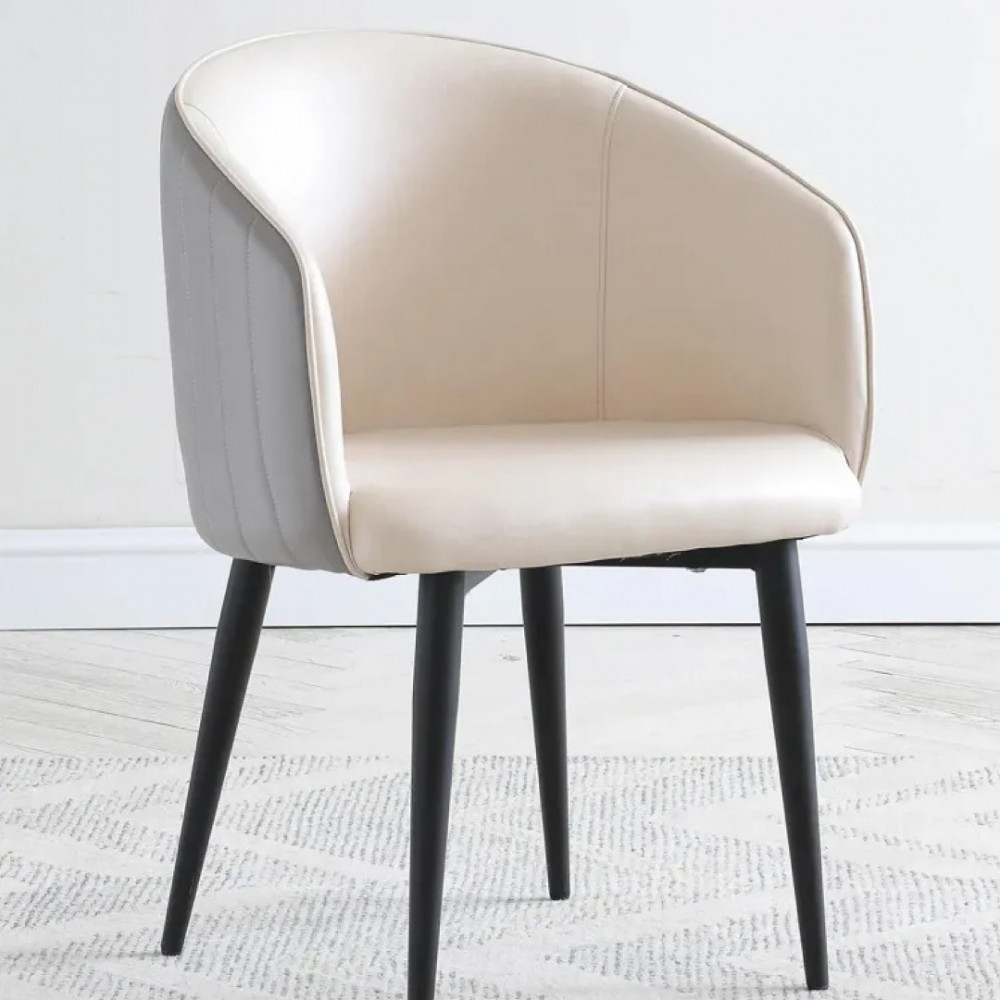 SILLA MARSELLA EN COLOR BLANCO CON GRIS