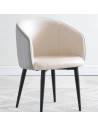 SILLA MARSELLA EN COLOR BLANCO CON GRIS