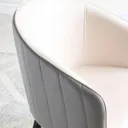 SILLA MARSELLA EN COLOR BLANCO CON GRIS