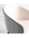 SILLA MARSELLA EN COLOR BLANCO CON GRIS