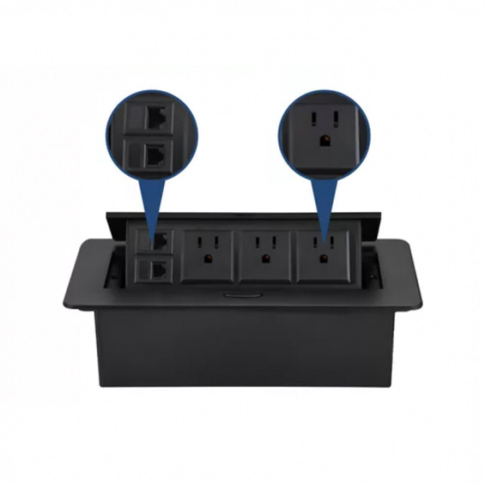 PASACABLE MULTIFUNCIONAL TIPO PUSH - NEGRO