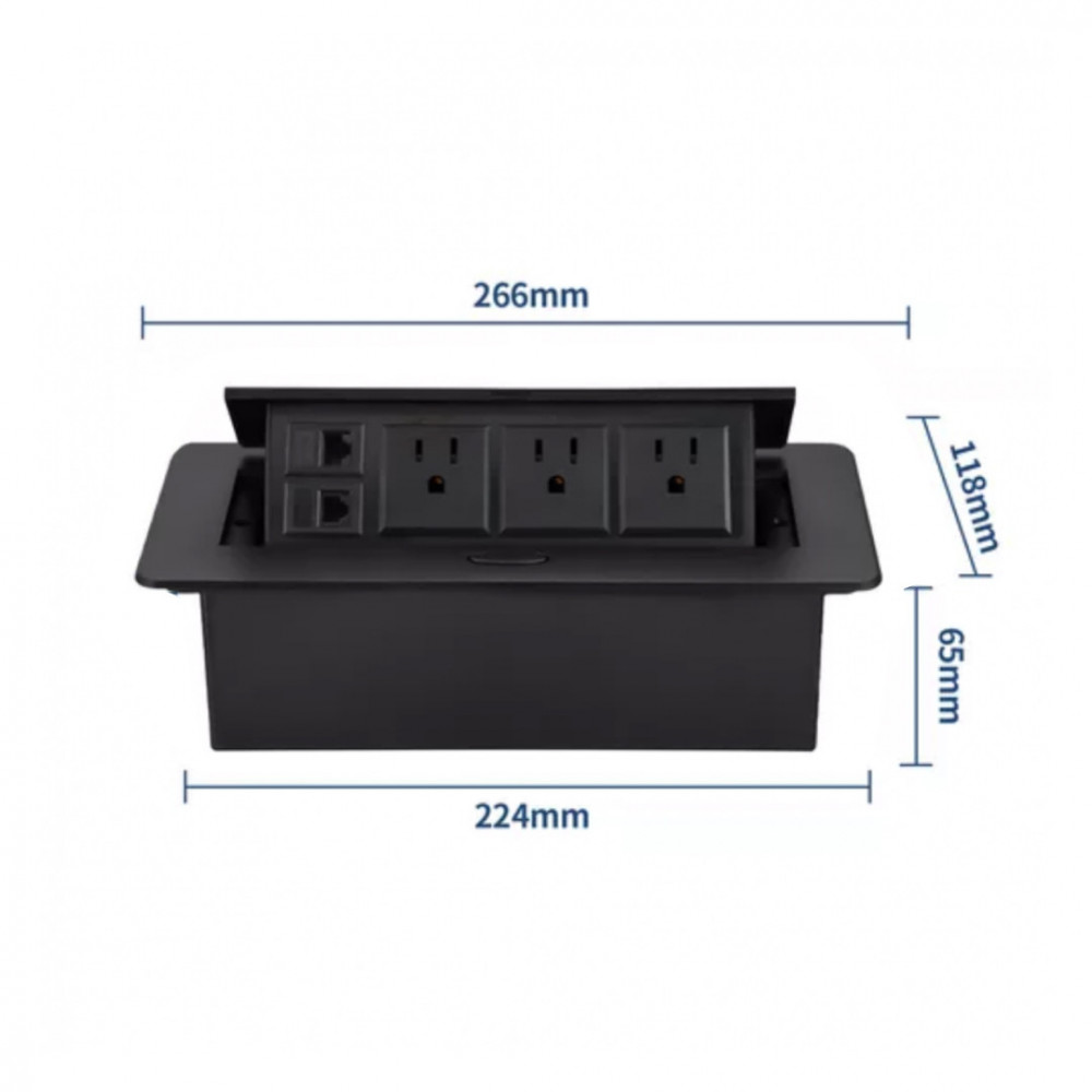 PASACABLE MULTIFUNCIONAL TIPO PUSH - NEGRO