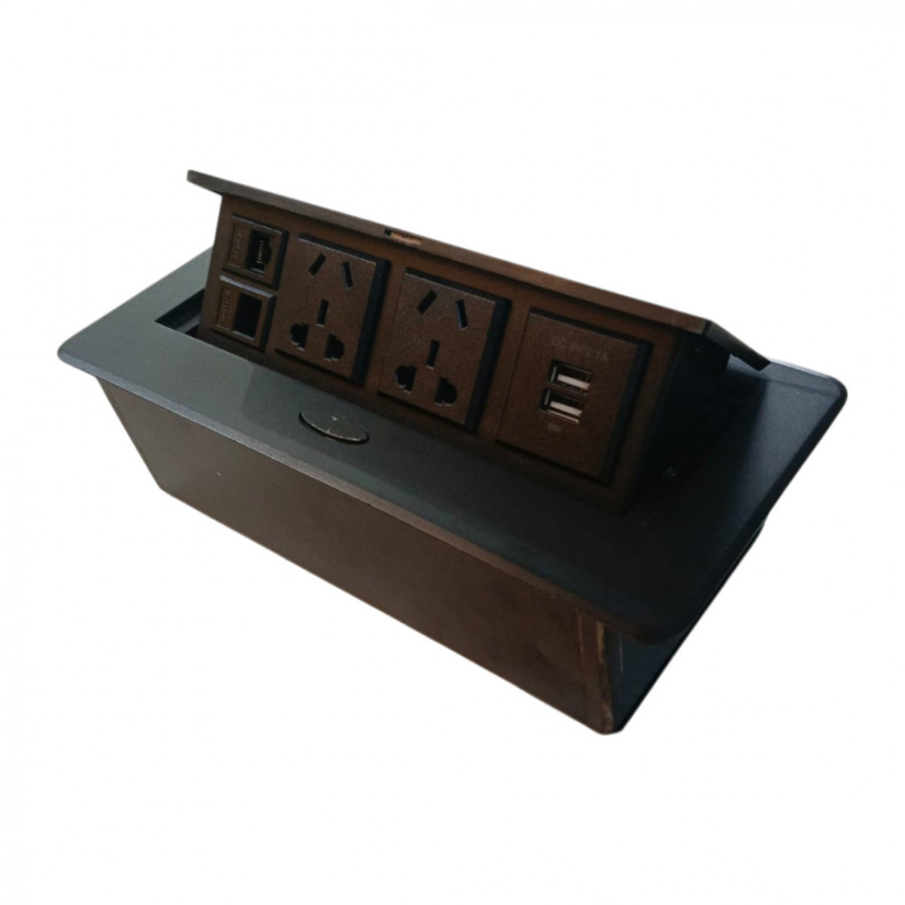 PASACABLE MULTIFUNCIONAL TIPO PUSH - NEGRO