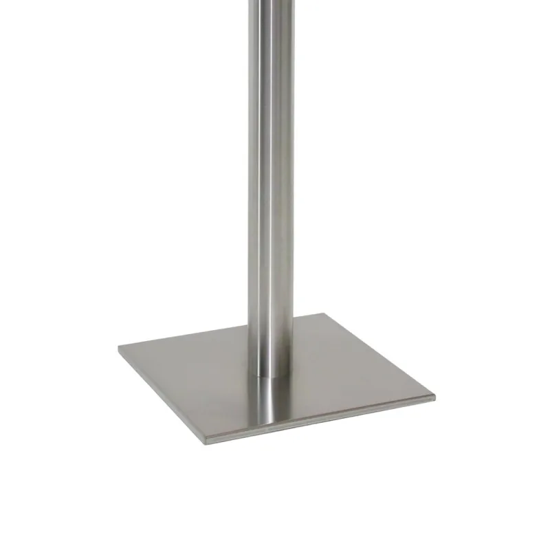 BASE CUADRADA ALTA JUAN 105CM CROMADO