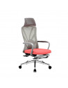SILLON GERENCIAL BENEDIT COLOR GRIS-ROJO