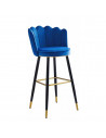 SILLA BAR TULI TELA AZUL