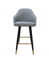 SILLA BAR FRYDE EN COLOR GRIS