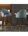 SILLA BAR FRYDE EN COLOR GRIS