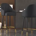 SILLAS BAR  FRYDE COLOR NEGRO
