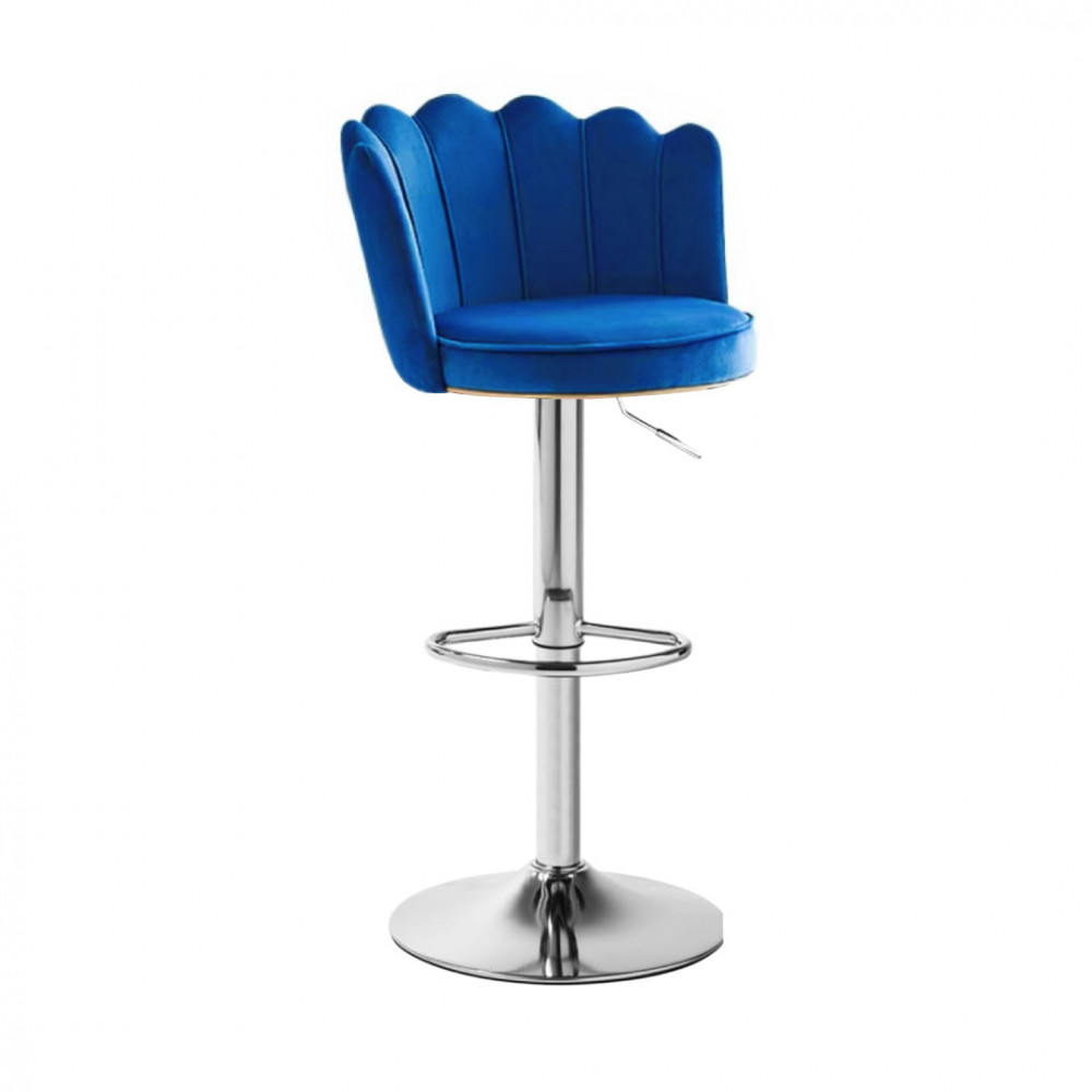 SILLA BAR TULI TELA AZUL
