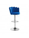 SILLA BAR TULI TELA AZUL