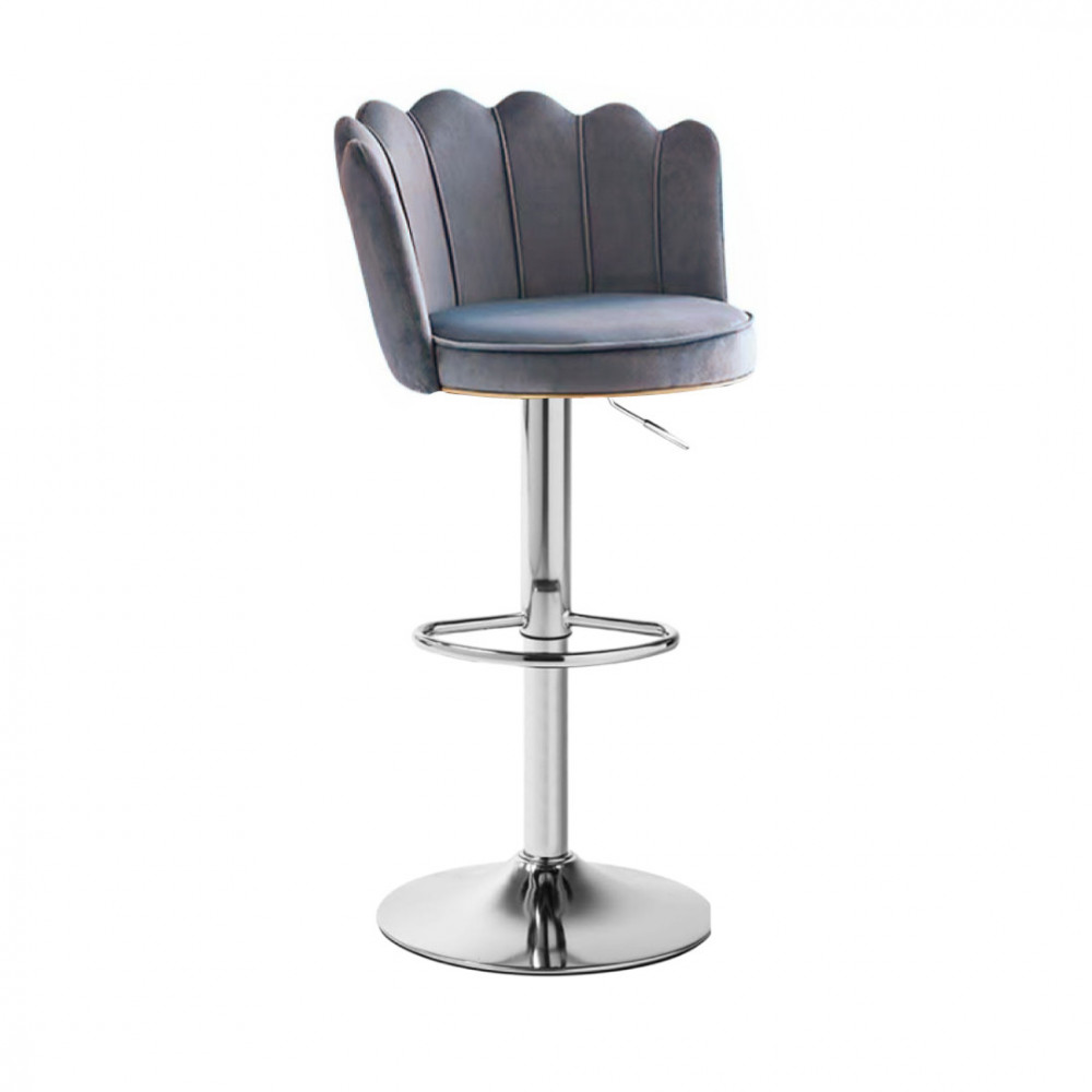 SILLA BAR TULI  TELA GRIS