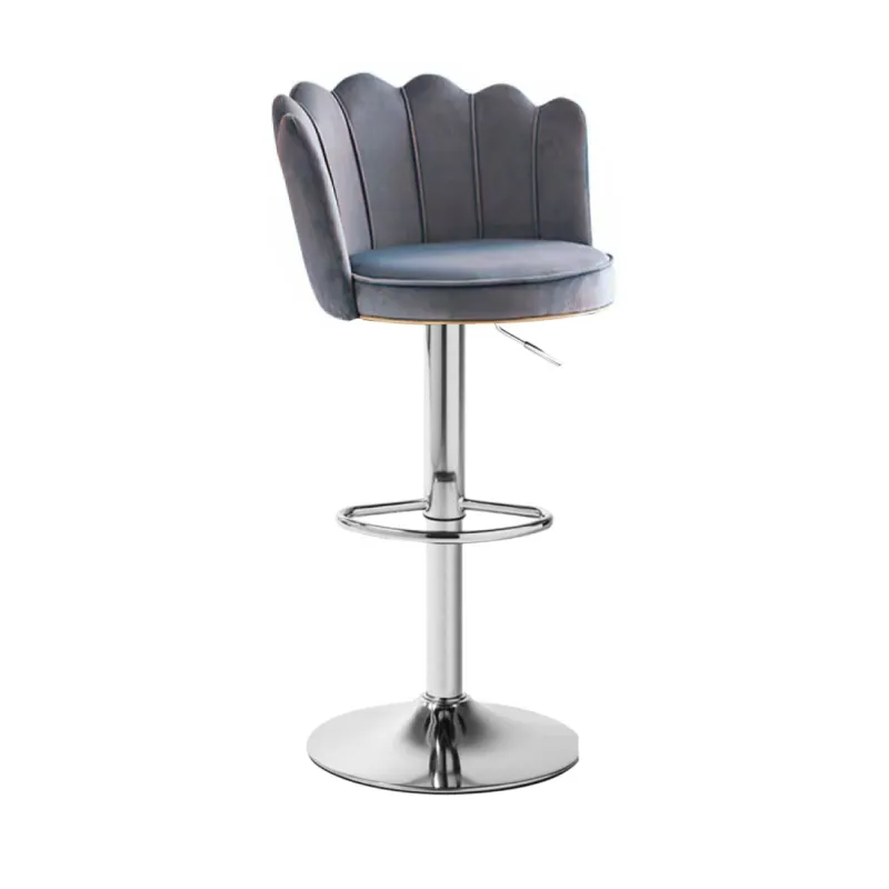 SILLA BAR TULI  TELA GRIS