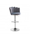 SILLA BAR TULI  TELA GRIS