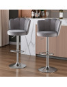 SILLA BAR TULI  TELA GRIS