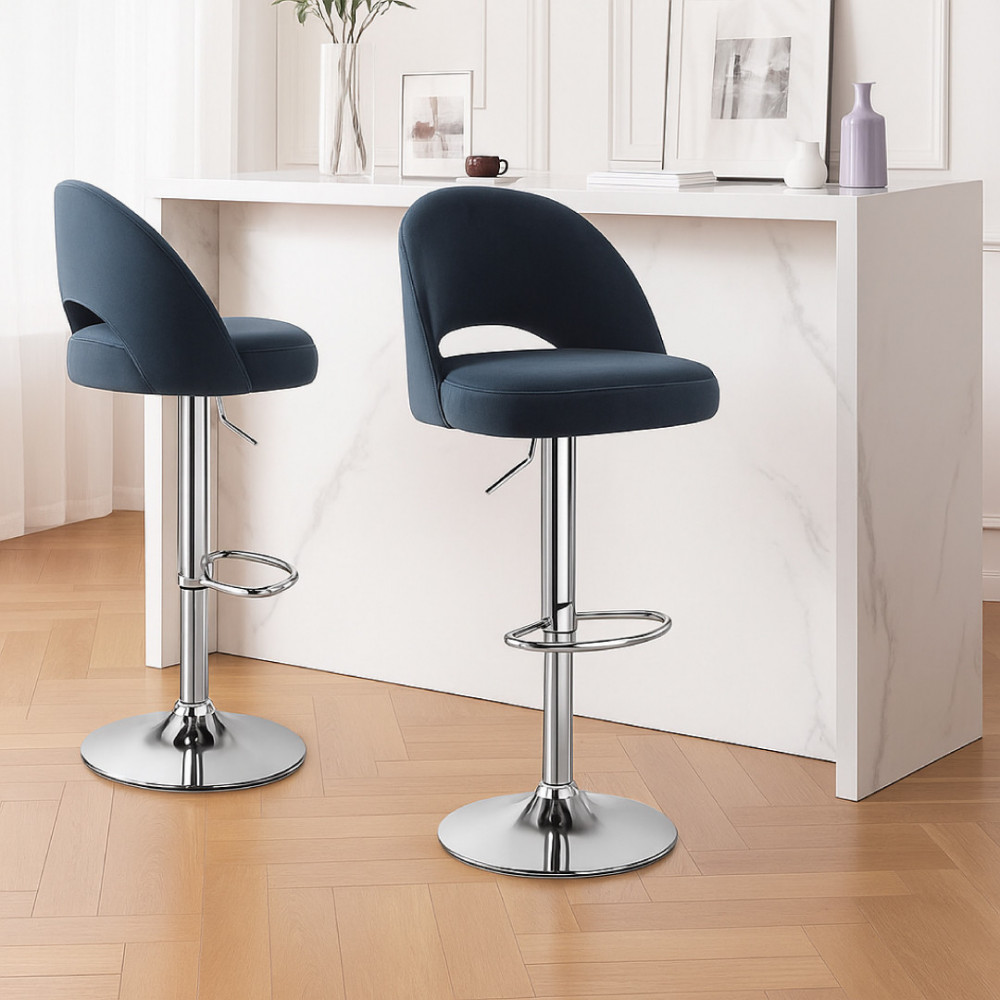 SILLA BAR  LUCAS COLOR GRIS