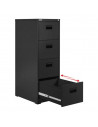 ARCHIVADOR FELIPP PRO  4 GAVETAS IMPORTADO NEGRO