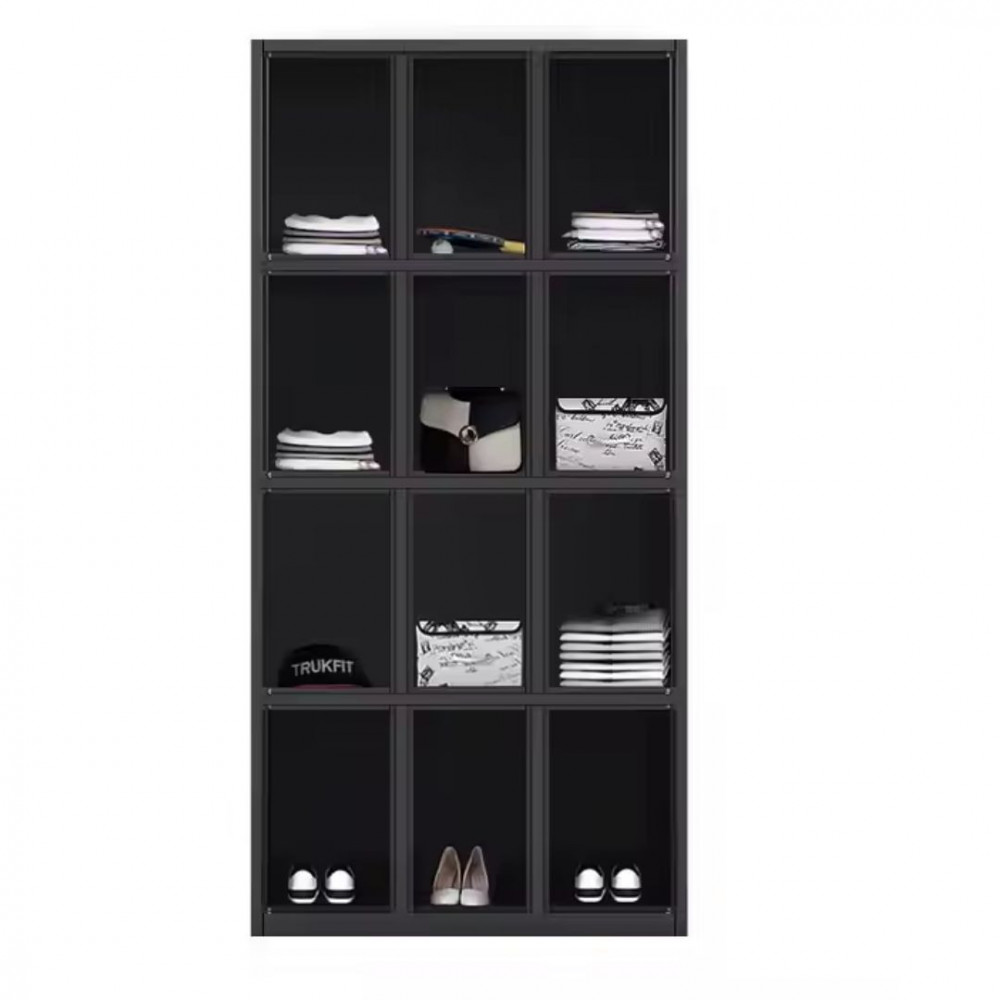 CASILLEROS METALICOS NEGRO 12 PUERTAS CON CERRADURA