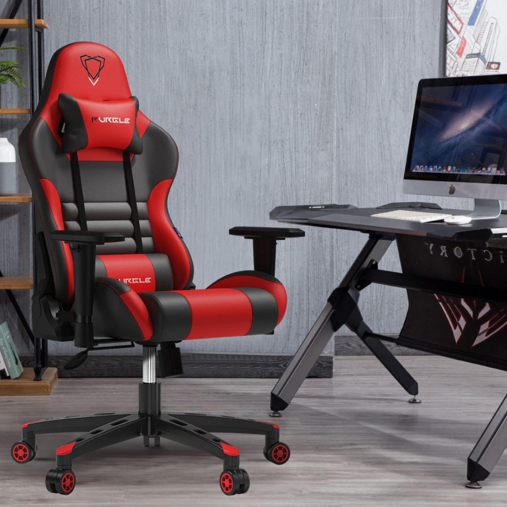 SILLON GAMMER FURGLE ROJO/NEGRO