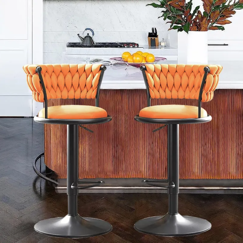 SILLA BAR KIARA NARANJA