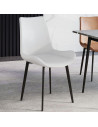 SILLA GABI FIJA EN COLOR BLANCO
