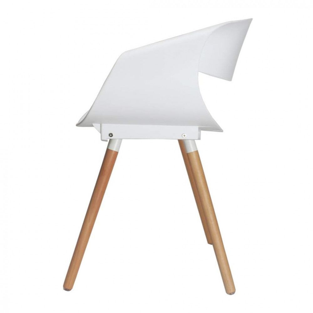 SILLA MERCY FIJA EN COLOR BLANCO