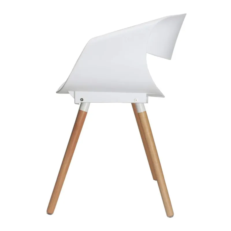 SILLA MERCY FIJA EN COLOR BLANCO