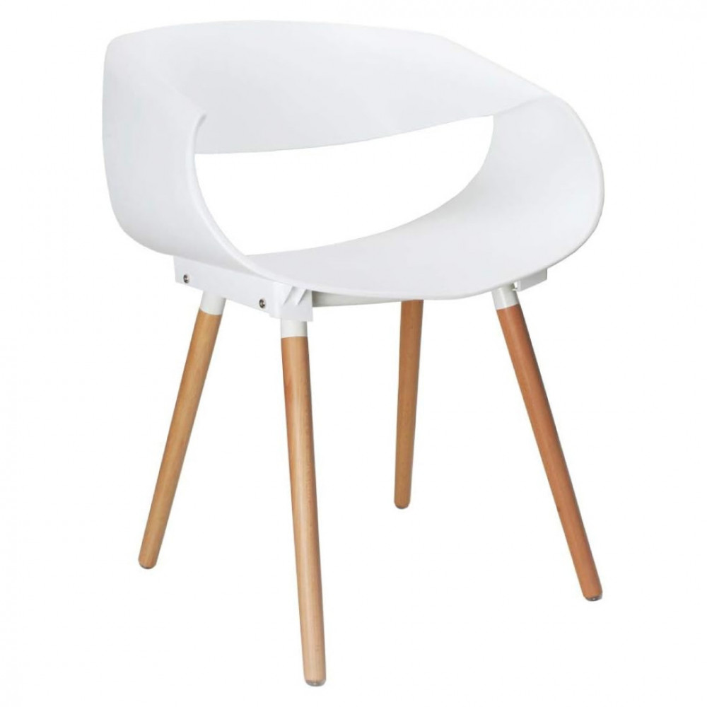 SILLA MERCY FIJA EN COLOR BLANCO