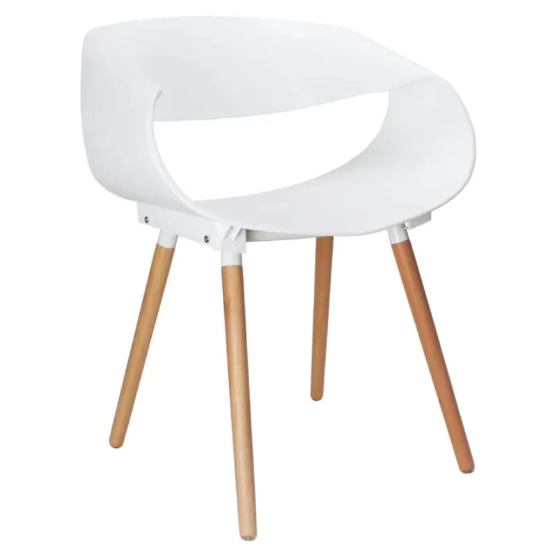 SILLA MERCY FIJA EN COLOR BLANCO