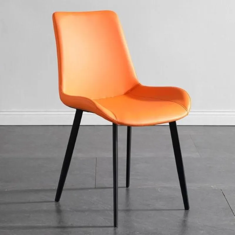 SILLA GABI FIJA EN COLOR NARANJA