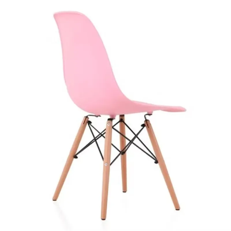 SILLA VISITA EAMES SLIM COLOR ROSADO