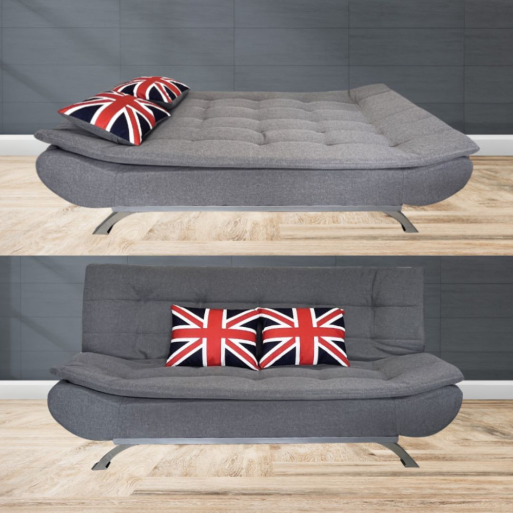 SOFA CAMA ATLANTA EN TELA GRIS