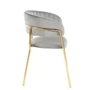 SILLA TANIA TELA VELVET GRIS