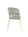 SILLA TANIA TELA VELVET GRIS