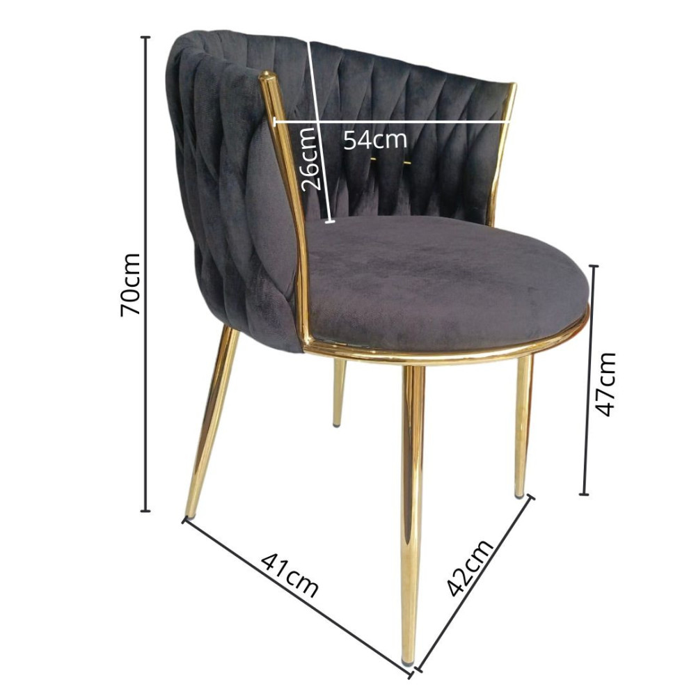 SILLA FIJA ESTEFANO NEGRO