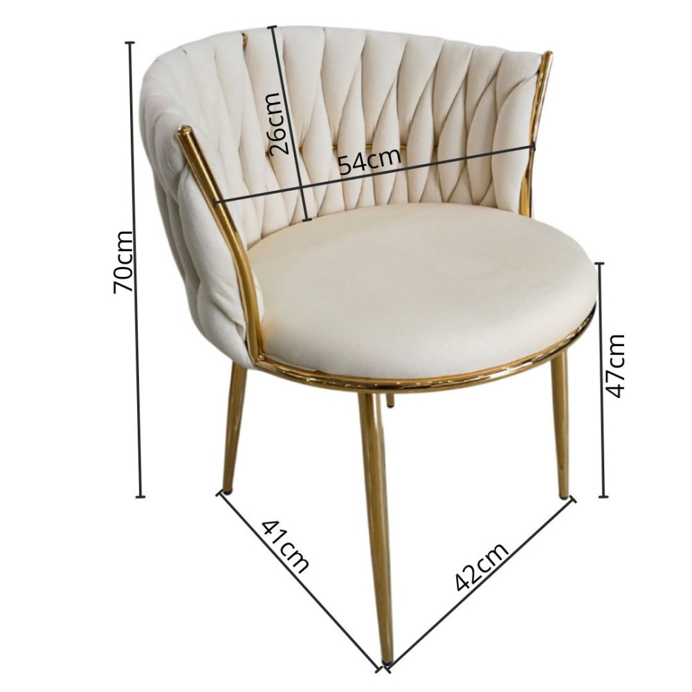 SILLA FIJA ESTEFANO BLANCO